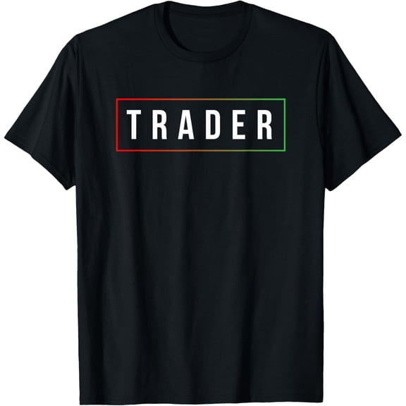Crewneck Unisex Tee - Minimal Simple Day Trader Trading Stock Market Gift T-Shirt