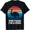 thumbnail image 1 of Crewneck Unisex Tee - Pretend I′m A Emu T-Shirt, 1 of 4