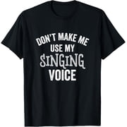 Crewneck Unisex Tee - Singing Voice Funny Singer Choir Chorus Music Teacher Gift T-Shirt