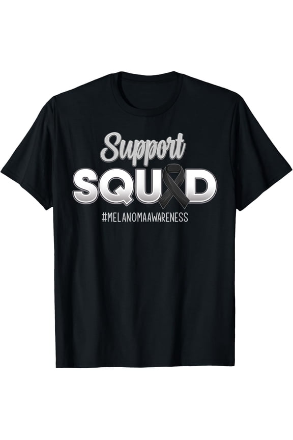 Crewneck Unisex Tee - Support Squad Melanoma Awareness Hope Strong For Men Women T-Shirt