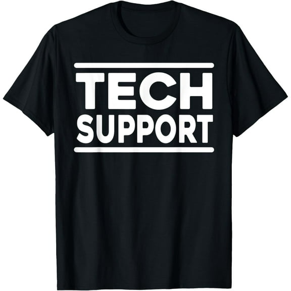 Crewneck Unisex Tee - Tech Support Shirt Men Women Tech Support Funny T-Shirt