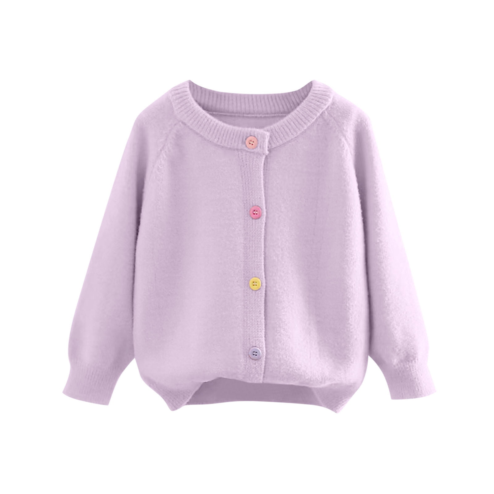 Girls Cardigan Sweater With Pockets Available in Five Fall Colors