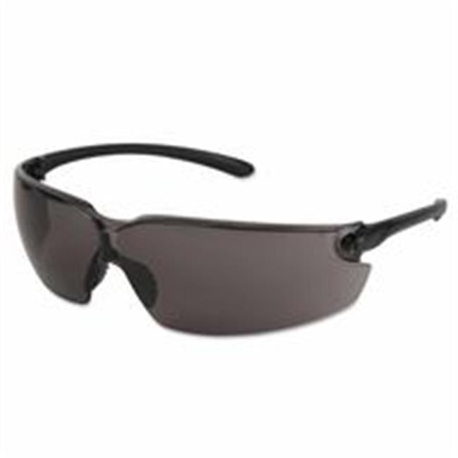 Crews 135-BL010 Blackkat Safety Glasses- Clear Polycarbonate Uncoated Lenses