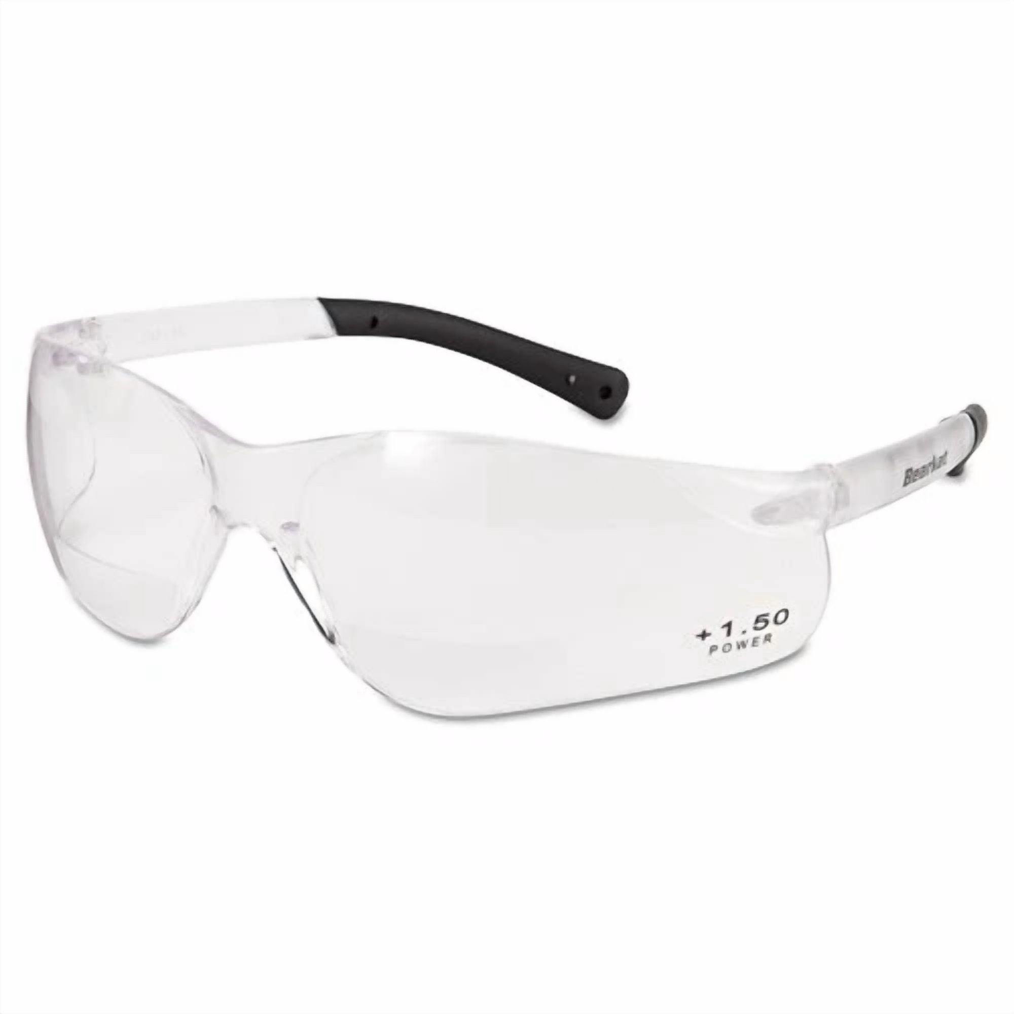 Crews Bearkat Magnifier Safety Glasses Clear Frame Clear Lens Bkh15