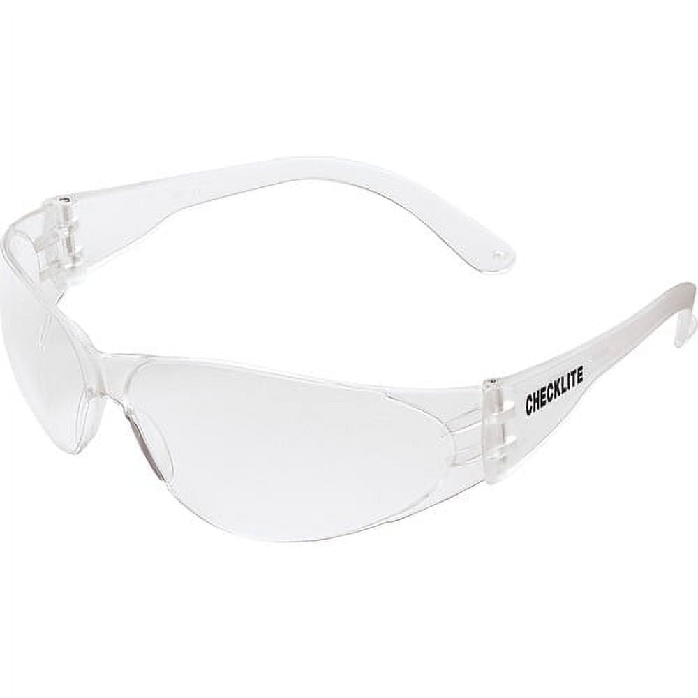 Crews Checklite Anti-fog Safety Glasses - Anti-fog, Scratch Resistant, Lightweight - Ultraviolet Protection - Clear - 1 Each | Bundle of 10 Each