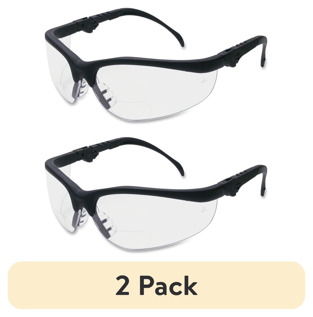 Klondike Plus Safety Glasses, Black Frame, Clear Lens Klondike Plus Safety Glasses, Black Frame, Clear Lens