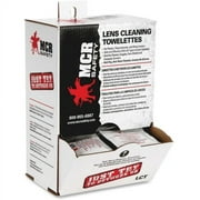 Crews Lens Cleaning Towelettes For Goggle, Face Shield, Glasses, Lens - Anti-static, Anti-fog, Pre-moistened - 100 / Box
