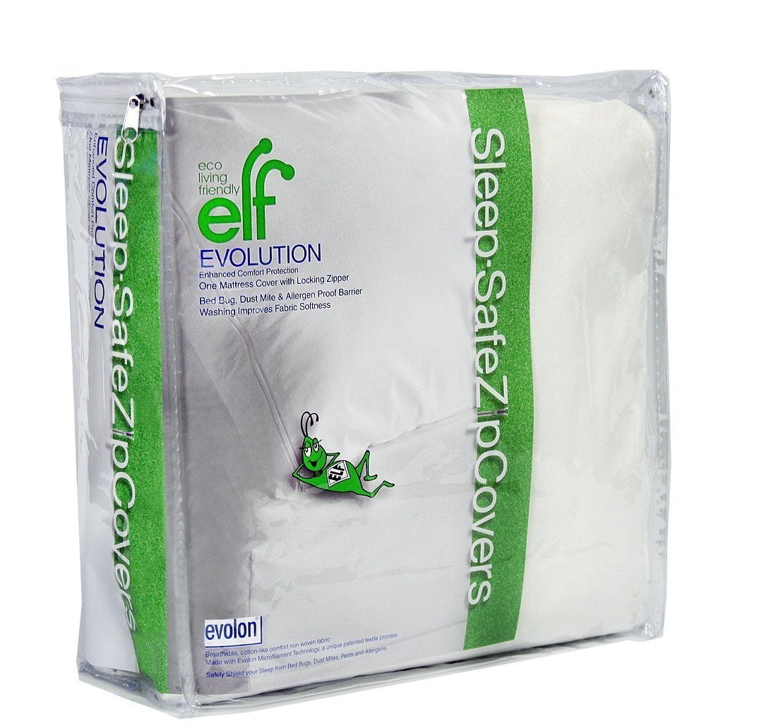 Crib 6" / Sleep Safe ZipCover Evolution Evolon Bed Bug, Dust Mite, and Allergen Mattress Encasement / Allergy Mattress Protector