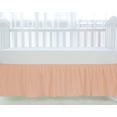 thumbnail image 1 of Crib Bed Skirt Dust Ruffle Nursery Crib Toddler Bedding Microfiber Fabric Ruffle Bed Skirt for Baby Boys or Girls (28” x 52” x 14’’) - Blush Solid, 1 of 5