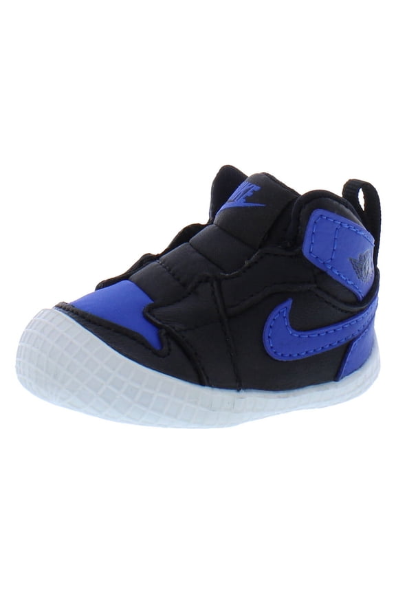 Jordan 1 Crib Bootie Infant/Toddler Shoes Size 1, Color: Black/Varsity Royal/White
