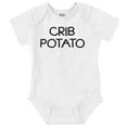 thumbnail image 1 of Crib Couch Potato Lazy Cute Funny Romper Boys or Girls Infant Baby Brisco Brands NB, 1 of 6