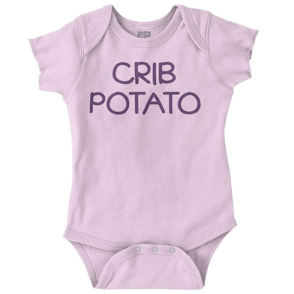 Crib Couch Potato Lazy Cute Funny Romper Boys or Girls Infant Baby Brisco Brands NB