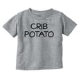 thumbnail image 1 of Crib Couch Potato Lazy Cute Funny Toddler Boy Girl T Shirt Infant Toddler Brisco Brands 12M, 1 of 6