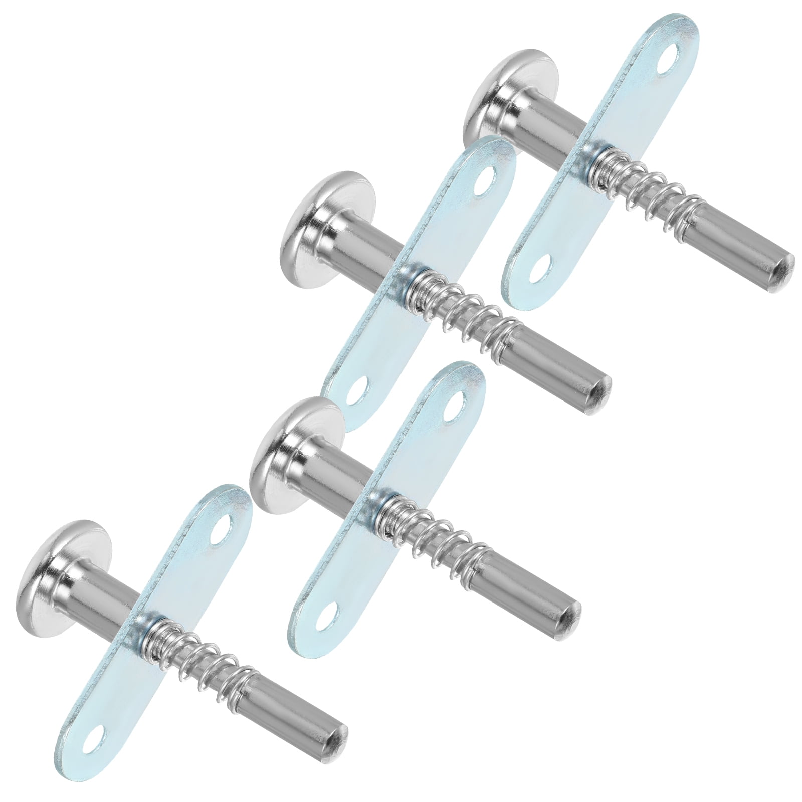 Crib Latch Spring Plunger Latches Springloaded Metal Lock Rabbit Cage Iron 4 Pcs