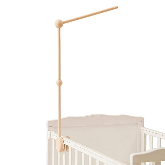 Crib Mobile Arm - HBM 30 Inch Wooden Mobile Arm for Crib Rotating Baby Mobile Hanger Beech Mobile Crib Arm Attachment Nursery Decor,Anti Slip for Sturdy Crib Mobile Hanger for Crib