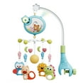 thumbnail image 1 of Crib Mobile with Music and Lights, Baby Mobiles for Cribs, Nursery Musical Mobile for Bassinets Toys Hanging Girls Boys, Pack and Play Space Portable Animal Mobile Hanger Arm Clip On Attachment, 1 of 7