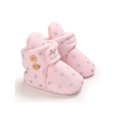 thumbnail image 1 of Crib Pram Shoes Winter Baby Girl 0-18M Newborn Warm Snow Booties Fur Lined Boots, 1 of 5