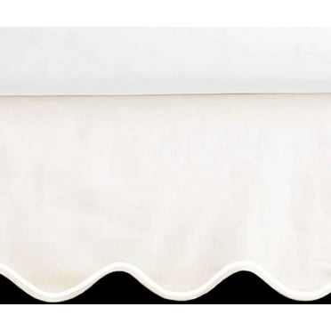 Crib Scalloped Skirt Baby Girl Boys Nursery Bedding Dust Ruffle 6" To 20" Drop Length