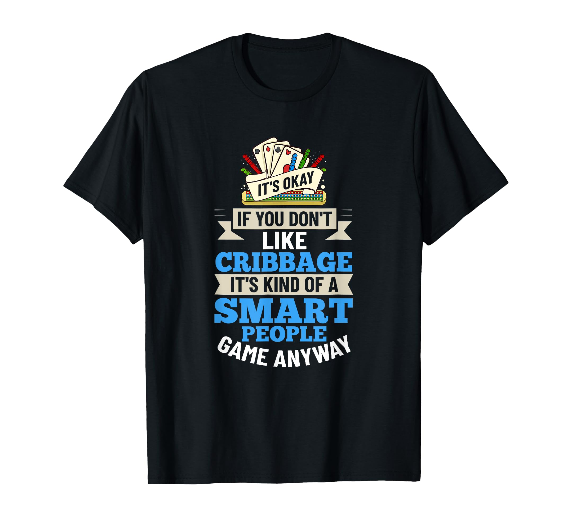 Cribbage Board Player Card Game Rules Crib Play Beginner TShirt