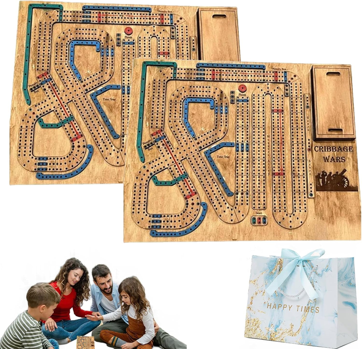 Cribbage Wars Board Game, Cribbage Board Game Set, Cribbage War Game