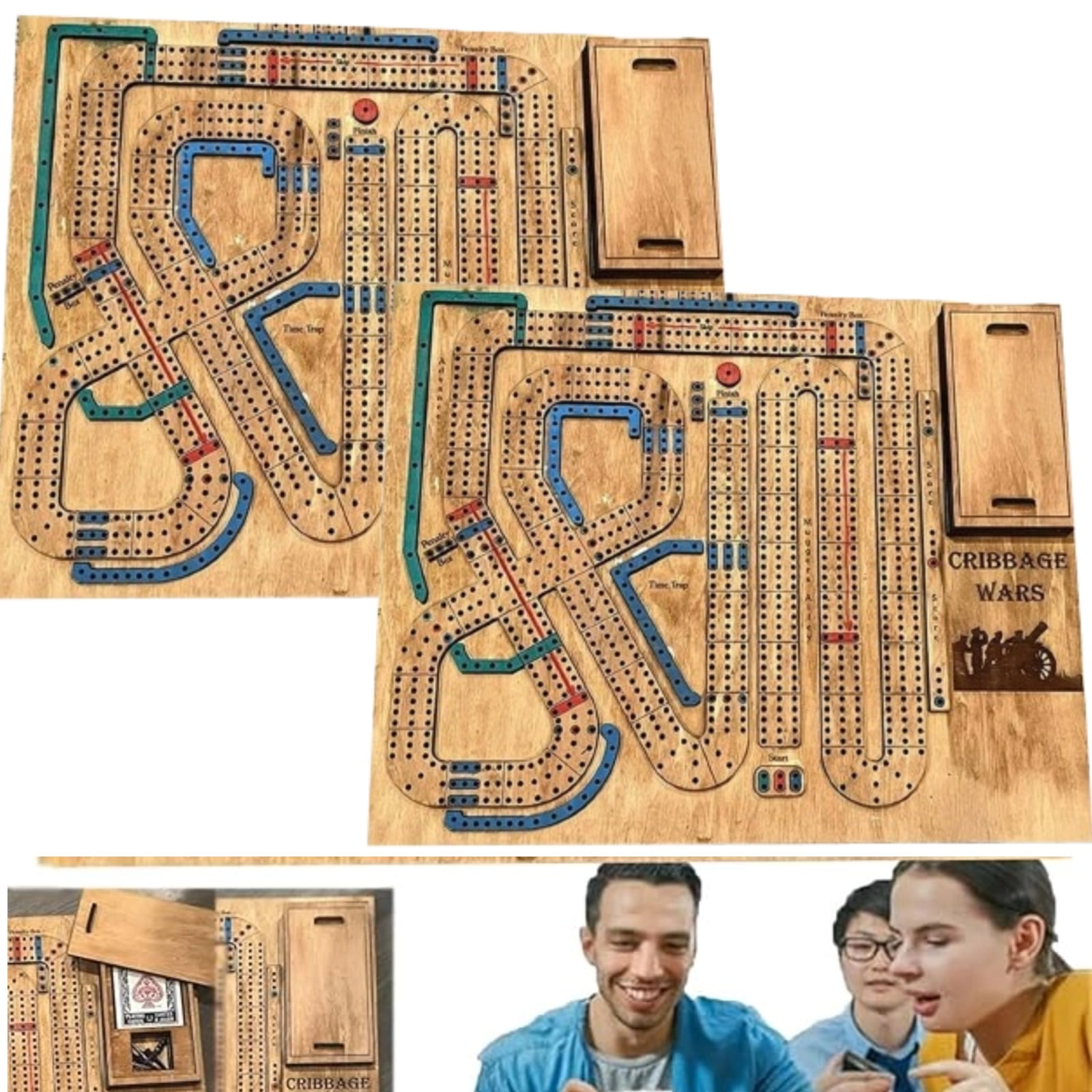 Cribbage Wars Board Game, Cribbage Wars, Cribbage War Game, Cribbage