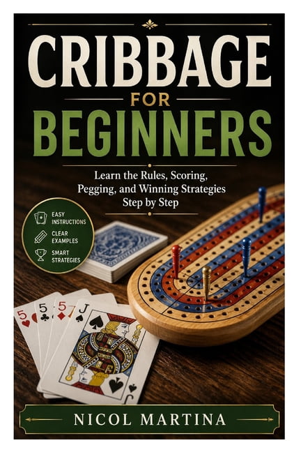 Cribbage for Beginners: Learn the Rules, Scoring, Pegging, and Winning Strategies Step by Step, (Paperback)