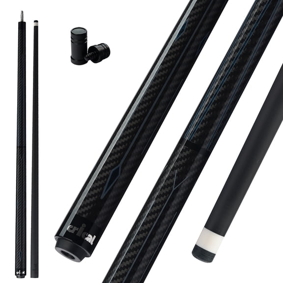 Crical 3 Cushion Billiard Cue Stick with Carbon Fiber Professional Carom Taper 12mm Tip 142 cm Libre Cue for Carom Cue
