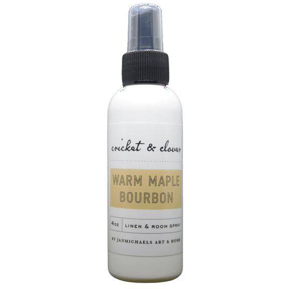 Cricket & Clover Warm Maple Bourbon Potpourri Room Spray 4 Ounce Bottle