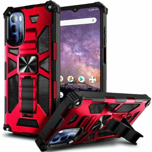 Cricket Icon 4 Armor Case with Kickstand Magnetic Mount