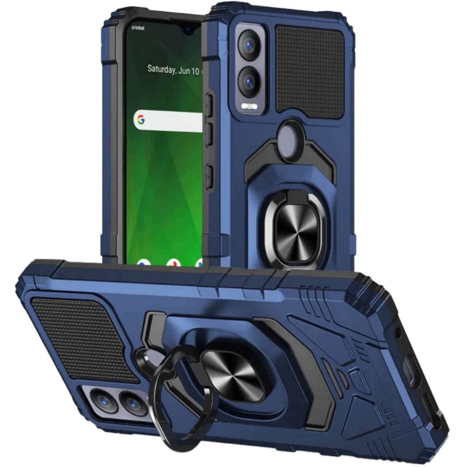 Cricket Magic 5G (2023) Rome Tech Armor Case - Blue - Walmart.com