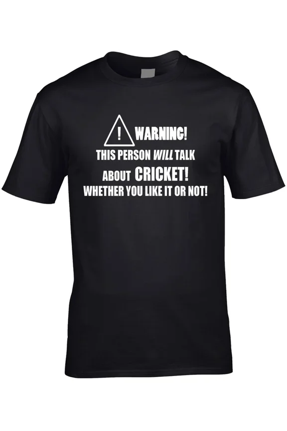 Cricket Mens T-Shirt Funny Hobby Statement Gift Present 20 Test Match England