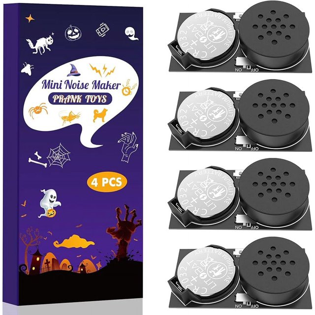 Cricket Noise Maker Prank, 4 Pack Annoying PCB with 7 Different Sounds