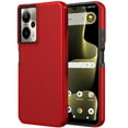 thumbnail image 1 of For Cricket Outlast 5G 2024 Dual Layer Heavy-Duty Hybrid Rugged Case Rugged Texturized TPU & PC Shockproof Silicone Military Grade Cover, XPM Phone Case [Red], 1 of 7