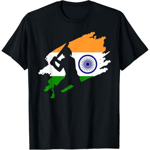 Cricket Patriotic India Sports Jersey Gift T-Shirt men and women can wear, black, white, gifts