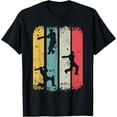 thumbnail image 1 of Cricket Player Retro Cricket Silhouette Cricketing T-Shirt men and women can wear, black, white, gifts, 1 of 4