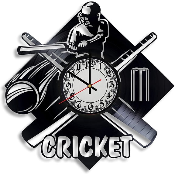 Cricket | Sport Vinyl Record Wall Clock, Cricket Team Gift for Any Occasion