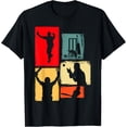 thumbnail image 1 of Cricket Tshirt for Cricketer | Batsman Bowler Retro Cricket T-Shirt men and women can wear, black, white, gifts, 1 of 4