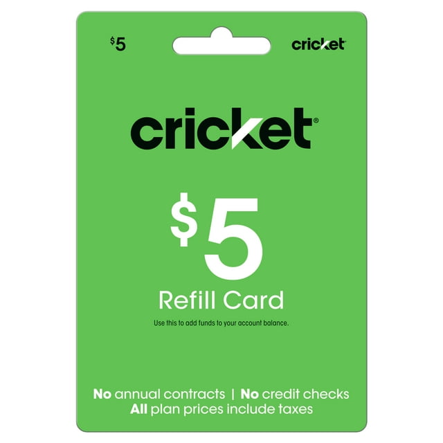 Cricket Wireless 5 ePIN Top Up (Email Delivery)