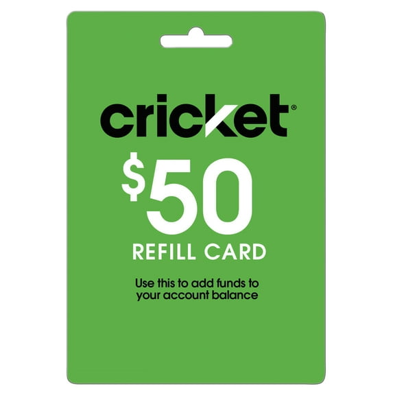 Cricket Wireless $50 e-PIN Top Up (Email Delivery)