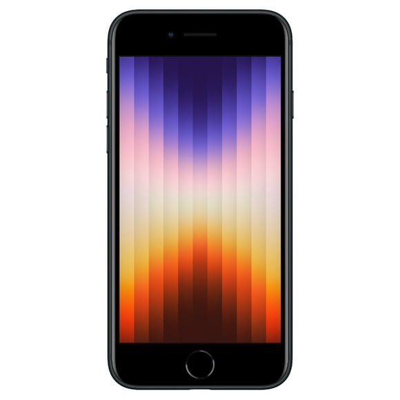 Cricket Wireless Apple iPhone SE 2022, 64GB, 4GB RAM, 7MP FF Camera, Midnight - Prepaid Smartphone