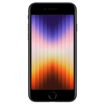 Cricket Wireless Apple iPhone SE 2022, 64GB, 4GB RAM, 7MP FF Camera, Midnight - Prepaid Smartphone