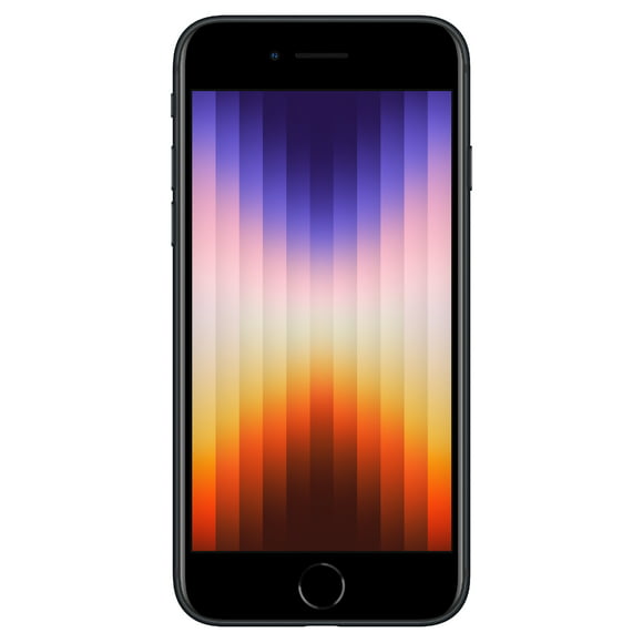 Cricket Wireless Apple iPhone SE 2022, 64GB, 4GB RAM, 7MP FF Camera, Midnight - Prepaid Smartphone