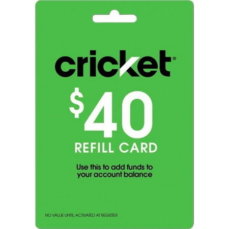 Cricket Wireless - $40 Refill Card