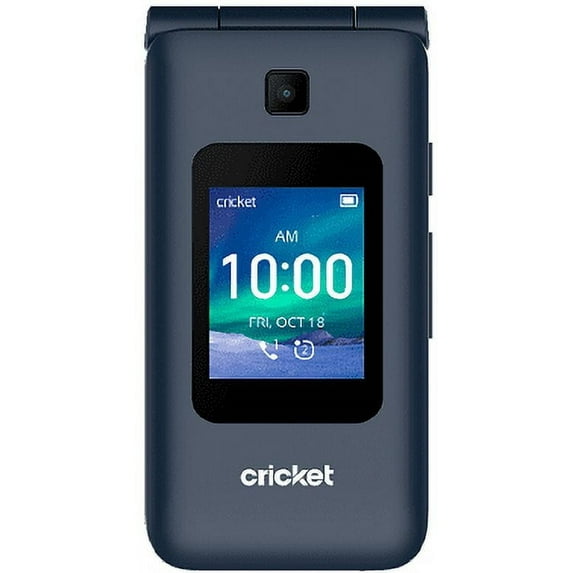 Cricket Wireless Cricket Debut FLIP 4GB Navy Blue Prepaid Phone
