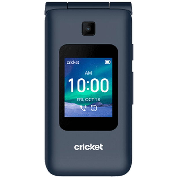 Cricket Wireless Cricket Debut FLIP 4GB Navy Blue Prepaid Phone