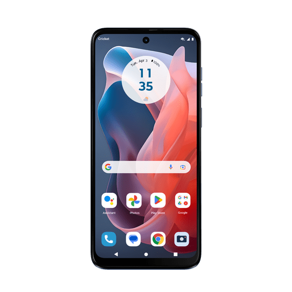 Cricket Wireless Moto G Play 2024, 64GB, 4GB RAM, 8MP FF Camera, Sapphire Blue - Prepaid Smartphone