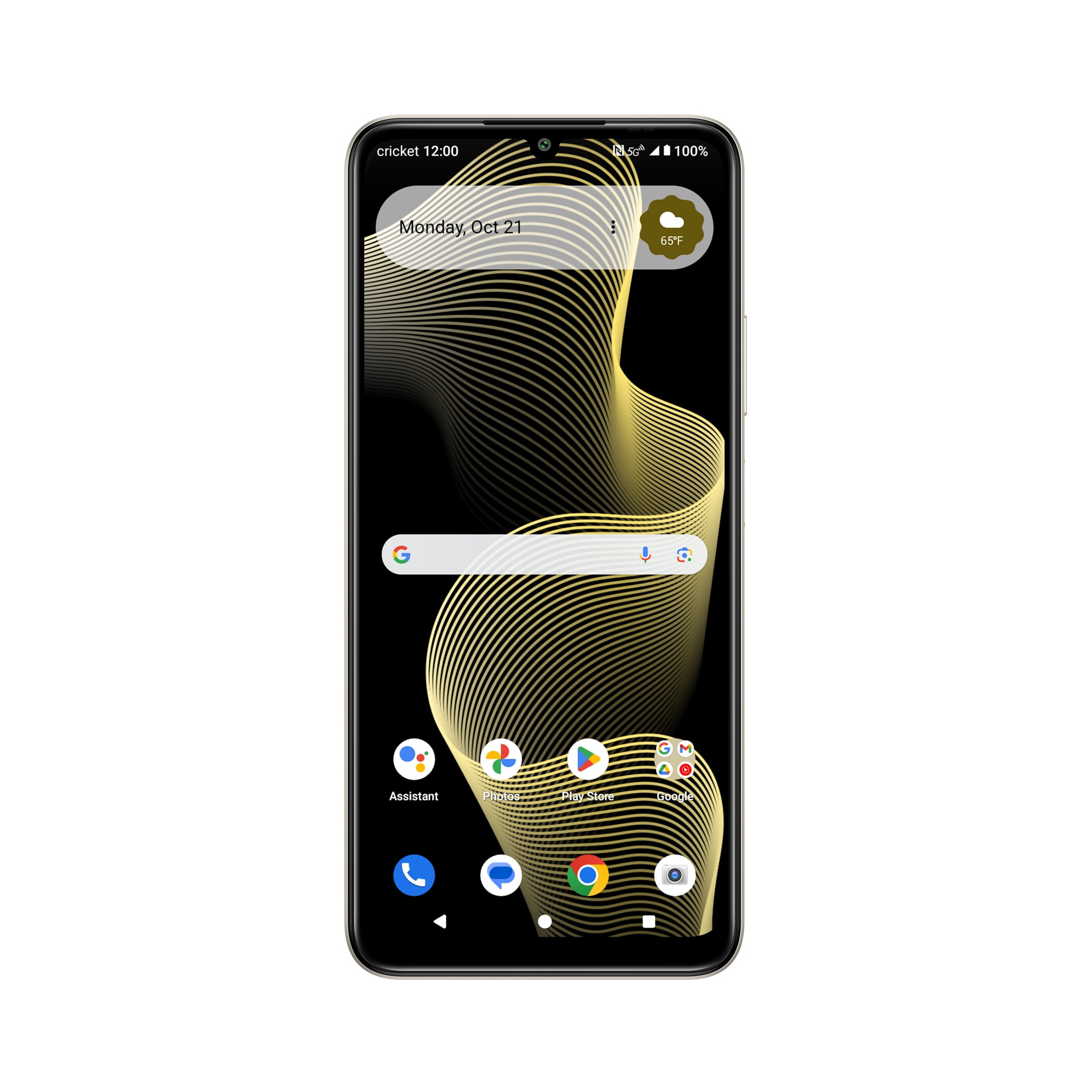 Cricket Wireless Outlast 5G, 128GB, 6GB RAM, 8MP FF Camera, Midnight Majesty - Prepaid Smartphone