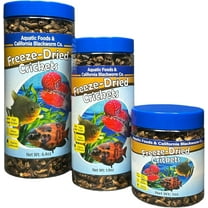 Crickets, Freeze Dried Crickets for Large Tropical Fish, Monster Fish, Reptiles, Turtles, Tortoises, Frogs, Hamsters, Birds, Rodents 1oz Canister