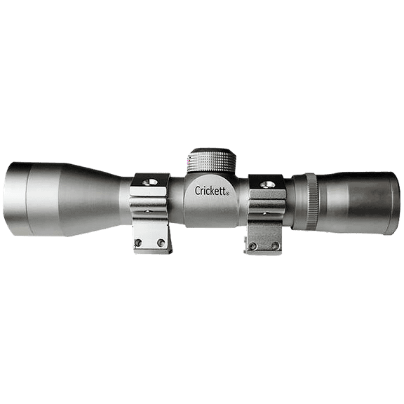 Davey Crickett 4x32mm Compact Rifle Scope, Silver