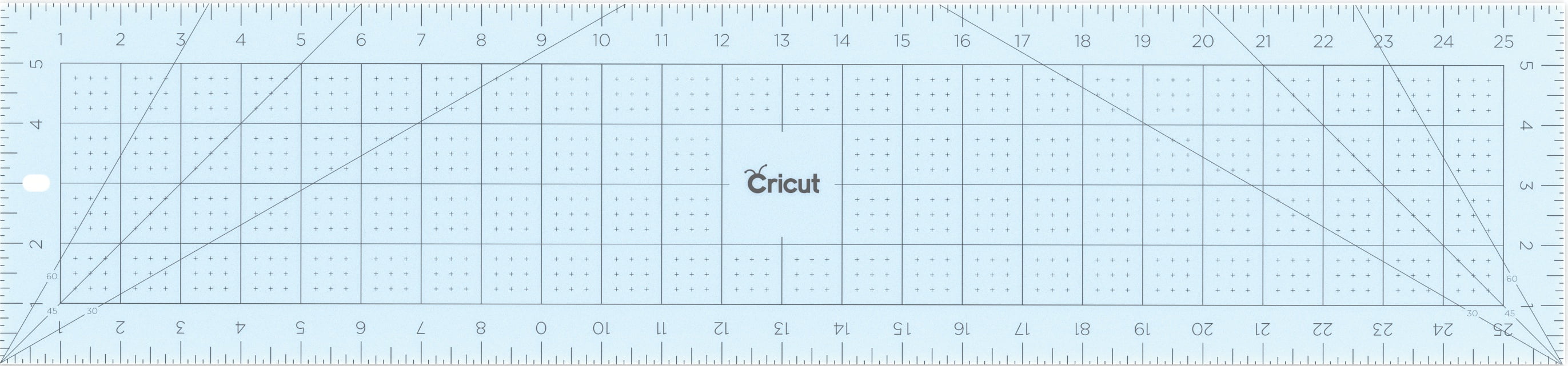 Cricut Acrylic Ruler 6"X26"-Blue
